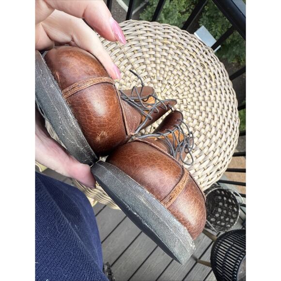 Allen Edmonds Worthingtons Cognac Brown Pebbled Leather Chukka Ankle Boots 15D - Picture 16 of 16